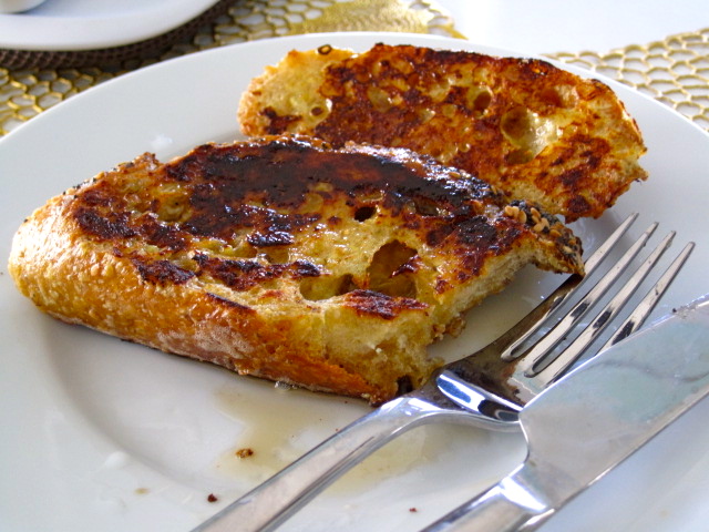 Quick, Easy & French! French toast made with semolina sourdough and fennel